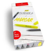 Kit Escolar Escrever e Marcar 07 Peças - Faber-Castell