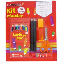Kit Escolar Escritório 20 pçs Lapis Borracha Apontador