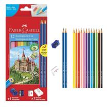 Kit Escolar Faber-Castell 16unid 12 EcoLápis de Cor + 2 Lápis Max + 1Apontador + 1Borracha Faber Kit Escolar Faber-Castell 16unid 12 EcoLápis de Cor + 2 Lápis Max + 1Apontador + 1Borracha Faber
