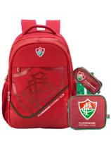 Kit Escolar Fluminense Mochila Costas + Lancheira + Estojo Kit Escolar Fluminense Mochila Costas + Lancheira + Estojo