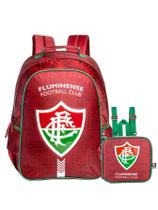 Kit Escolar Fluminense Mochila Costas + Lancheira Térmica