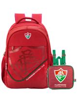 Kit Escolar Fluminense Mochila Costas + Lancheira Térmica Kit Escolar Fluminense Mochila Costas + Lancheira Térmica