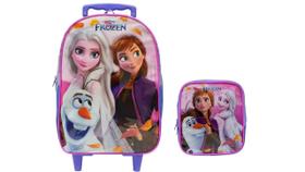 Kit Escolar Frozen Mochila De Rodinha + Lancheira Termica