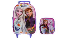 Kit Escolar Frozen Mochila de Rodinha + Lancheira Termica