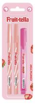 Kit Escolar Fruit Tella Esferográfica 07 + Marca Texto Compactor