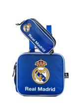 Kit Escolar Futebol Vini Jr Real Madrid Lancheira + Estojo