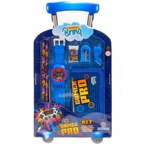 Kit Escolar Gamer Pro com Carteira e Relógio Polibrinq