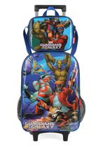 Kit Escolar Guardiões da Galáxia Mochila Rodinha + Lancheira
