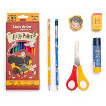 Kit Escolar Harry Potter 18pcs Lápis Cola Borracha Apontador Kit Escolar Harry Potter 18pcs Lápis Cola Borracha Apontador