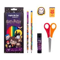 Kit Escolar Harry Potter - 7 Peças - Leo&Leo Kit Escolar Harry Potter - 7 Peças - Leo&Leo