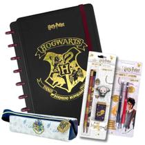 Kit Escolar Harry Potter Caderno Estojo e acessórios