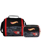 Kit Escolar Hot Wheels Lancheira Térmica + Estojo Box Luxo Kit Escolar Hot Wheels Lancheira Térmica + Estojo Box Luxo