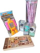 Kit Escolar Infantil Apontadores estilo Astronautas Aquaplay lápis stitch com borracha Canetas Gel Capivara Kit Escolar Infantil Apontadores estilo Astronautas Aquaplay lápis stitch com borracha Canetas Gel Capivara