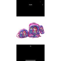 Kit Escolar Infantil Bolsa Lancheira Estojo Estampas 3D Menina e Menino com luzes Kit Escolar Infantil Bolsa Lancheira Estojo Estampas 3D Menina e Menino com luzes