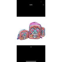 Kit Escolar Infantil Bolsa Lancheira Estojo Estampas 3D Menina e Menino com luzes Kit Escolar Infantil Bolsa Lancheira Estojo Estampas 3D Menina e Menino com luzes