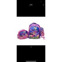 Kit Escolar Infantil Bolsa Lancheira Estojo Estampas 3D Menina e Menino com luzes Kit Escolar Infantil Bolsa Lancheira Estojo Estampas 3D Menina e Menino com luzes