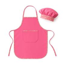 Kit Escolar Infantil com Avental e Touca Chef Menina Rosa Kit Escolar Infantil com Avental e Touca Chef Menina Rosa