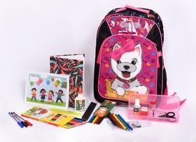Kit escolar infantil com mochila - 21 peças