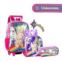 Kit escolar infantil completo mochila+lancheira+estojo - Clio