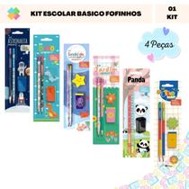 Kit Escolar Infantil de Escrita Encantadora (4 Peças)