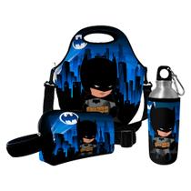 Kit Escolar Infantil Lancheira Térmica + Necessaire Plus + Squeeze de Alumínio ISOPRENE Menino Noturno Kit Escolar Infantil Lancheira Térmica + Necessaire Plus + Squeeze de Alumínio ISOPRENE Menino Noturno