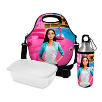 Kit Escolar Infantil Lancheira Térmica + Pote Marmita + Squeeze de Alumínio ISOPRENE Menina Glamour Kit Escolar Infantil Lancheira Térmica + Pote Marmita + Squeeze de Alumínio ISOPRENE Menina Glamour