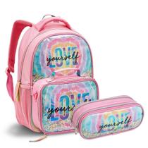Kit Escolar Infantil Meninas Brilho Love Seanite