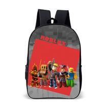 Kit Escolar Infantil Mochila com Estojo Estampa Jogo de Blocos Online Criativo Menino e Menina