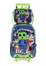 Kit Escolar Infantil Mochila de Carrinho + Lancheira UP4YOU