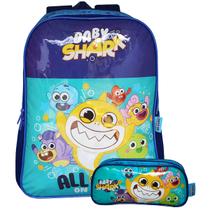 Kit Escolar Infantil Mochila De Costas Com Estojo Baby Shark Youtube Kit Escolar Infantil Mochila De Costas Com Estojo Baby Shark Youtube