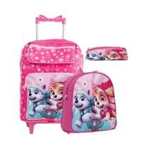 Kit Escolar Infantil Mochila Grande + Lancheira + Estojo