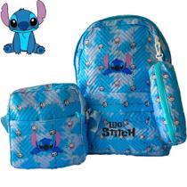 Kit Escolar Infantil Mochila Lancheira Estojo Bolsa Criança