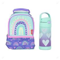 Kit Escolar Infantil Thermos Garrafa Térmica e Lancheira Térmica