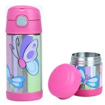 Kit Escolar Infantil Thermos Garrafa Térmica e Pote