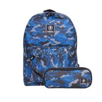Kit Escolar Juvenil Rabisk Camuflado Mochila Impermeável RK2439 + Estojo RK2449