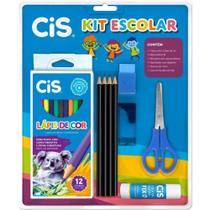 Kit Escolar Kit Azul 9 Pecas - Sertic