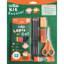 Kit Escolar Kit Com 20 Peças Blister