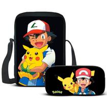 Kit Escolar Lancheira E Estojo Anime Criatura Volta as Aulas