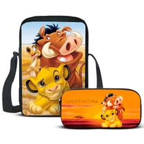 Kit Escolar Lancheira E Estojo Leão Rei Selva Volta as Aulas Kit Escolar Lancheira E Estojo Leão Rei Selva Volta as Aulas