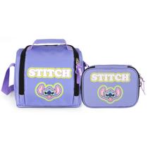 Kit Escolar Lancheira Térmica e Estojo Box Stitch Infantil