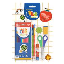 Kit Escolar Lápis De Cor 12 Cores Leoeleo Kit Escolar Lápis De Cor 12 Cores Leoeleo