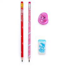 Kit Escolar Lápis HB + Borracha + Apontador Fini Oficial