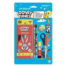 Kit escolar Leo e Leo Looney Tunes