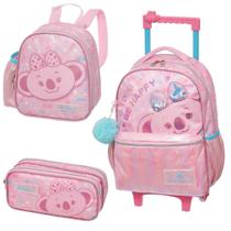 Kit Escolar Lilica Ripilica 2026 Original Pacific, Mochila Mala De Rodinhas, Lancheira, Estojo Duplo