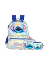 Kit Escolar Lilo Stitch 3D Mochila Costas Lancheira Estojo Kit Escolar Lilo Stitch 3D Mochila Costas Lancheira Estojo