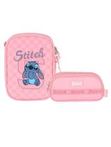 Kit Escolar Lilo Stitch Estojo Box + Estojo Triplo Kit Escolar Lilo Stitch Estojo Box + Estojo Triplo
