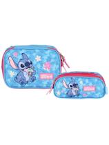 Kit Escolar Lilo Stitch Estojo Box + Estojo Triplo Premium Kit Escolar Lilo Stitch Estojo Box + Estojo Triplo Premium