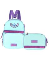 Kit Escolar Lilo Stitch Lancheira Térmica + Estojo Box