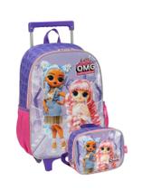 Kit Escolar Lol Star Mochila Rodas + Lancheira Térmica Lilás Kit Escolar Lol Star Mochila Rodas + Lancheira Térmica Lilás