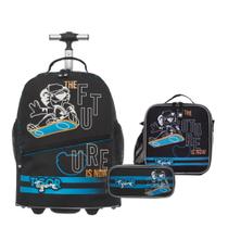 Kit Escolar Mala Tubo Com Lancheira e Estojo Tigor Future 2026 Kit Escolar Mala Tubo Com Lancheira e Estojo Tigor Future 2026